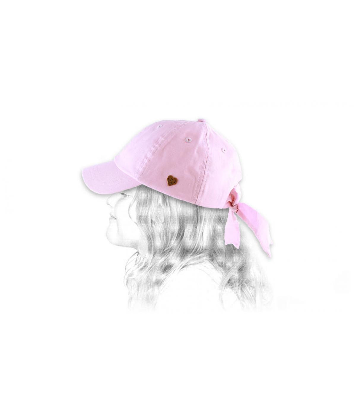 Berretto ragazza rosa fiocco Flamingo pink Berretto ragazza rosa fiocco Flamingo pink